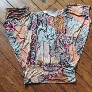 Floral Scoop Neck Top